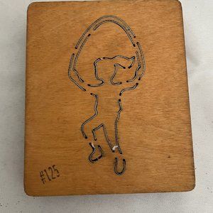 AccuCut Girl Jumping Rope Die #G1308L Vintage, Girl Jumping Rope Die